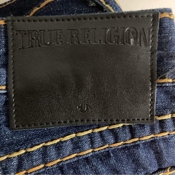 True Religion Ricky Super T Relaxed Straight dark contrast stitching size 38 - Picture 15 of 16